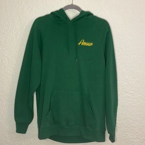 Oversized green hoodie